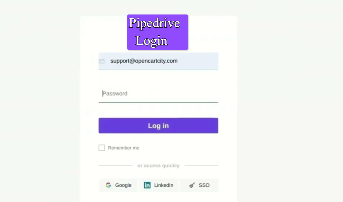 Pipedrive Login
